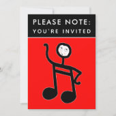 Music Concert Piano Einladung (Vorderseite)