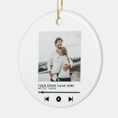 Music Couple Liebe Song Weihnachten Keramik Ornament (Links)