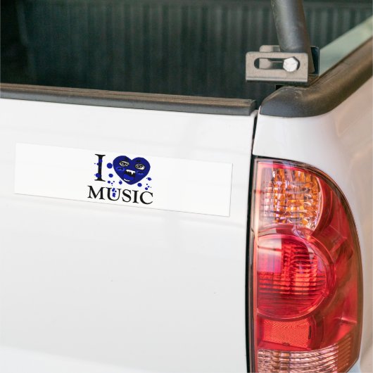 Music Crazy_ Autoaufkleber (Auf Lkw)