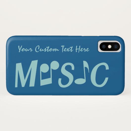 MUSIC Custom Color & Text Hüllen (Rückseite (Horizontal))