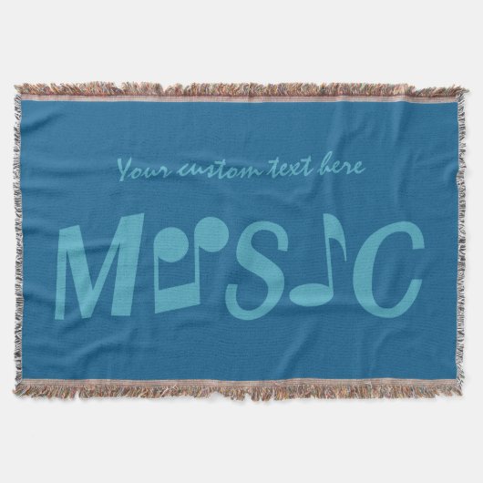 MUSIC Custom Color & Text Werfer Decke (Vorderseite)