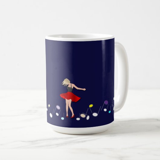 music, dance, romantic kaffeetasse (VorderseiteRechts)