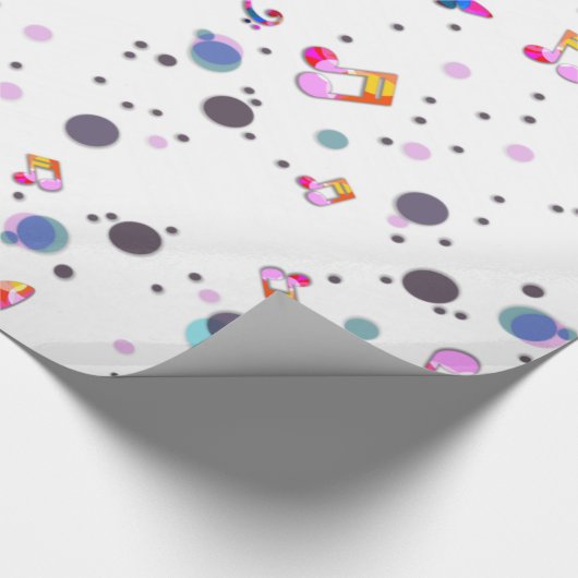 Music Dancing Geschenkpapier (Ecke)