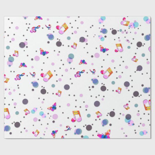 Music Dancing Geschenkpapier (Flach)
