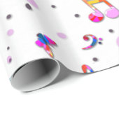 Music Dancing Geschenkpapier (Rolleneckpunkt)