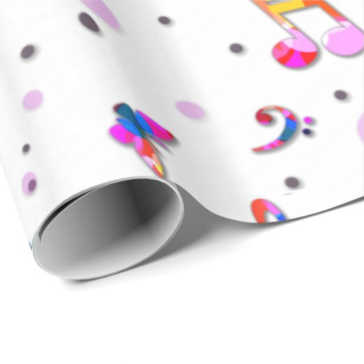 Music Dancing Geschenkpapier (Rolleneckpunkt)