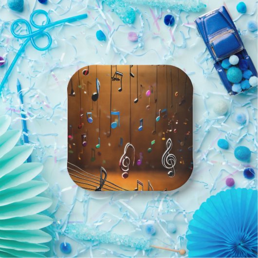 Music Dancing Style Design: Einzigartige Mode Pappteller (Party)