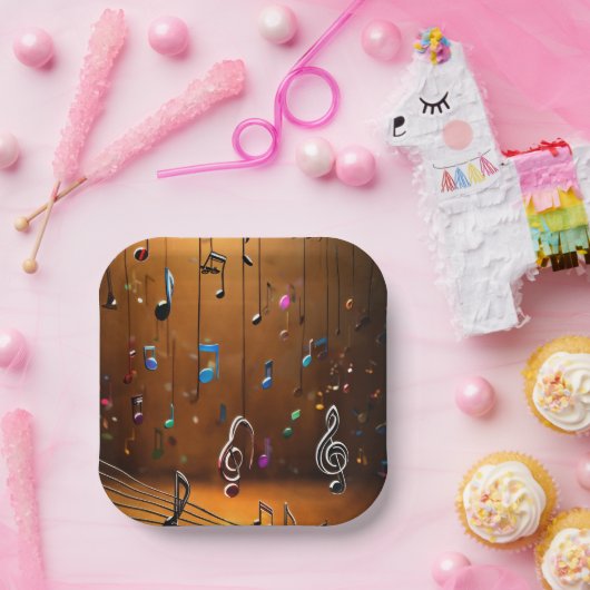 Music Dancing Style Design: Einzigartige Mode Pappteller (Party)