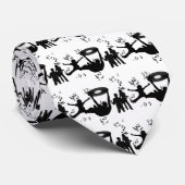 Music Disco People Dance Krawatte (Gerollt)