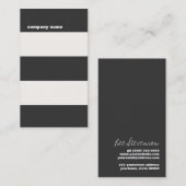 Music DJ Angesagt Bold Striping Beruflich Visitenkarte (Vorne/Hinten)