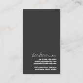 Music DJ Angesagt Bold Striping Beruflich Visitenkarte (Rückseite)