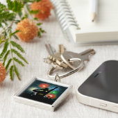 Music DJ benutzerdefinierte Monogramm-Schlüsselket Schlüsselanhänger (Seite)