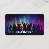 Music DJ Business Card Visitenkarte (Vorderseite)