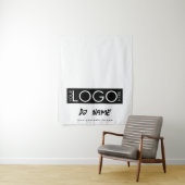Music DJ Business Logo Modern Table Runner Banner Wandteppich (Beispiel)