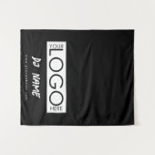 Music DJ Business Logo Modern Table Runner Banner Wandteppich (Vorderseite (Horizontal))