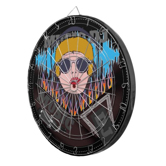 Music DJ Dartboard Dartscheibe (Vorderseite rechts)