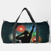 Music DJ individuelle Name Duffle Bag (Vorderseite)