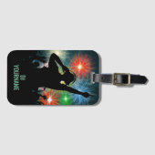 Music DJ individuelle Name Gepäckanhänger (Vorderseite (Horizontal))