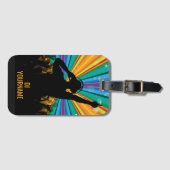 Music DJ individuelle Name Gepäckanhänger (Vorderseite (Horizontal))