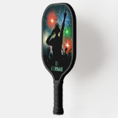 Music DJ individuelle Name Pickleball Schläger (Links)