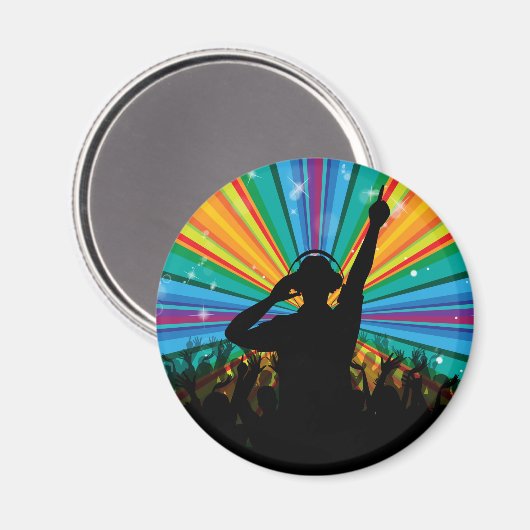 MUSIC DJ-Magnet Magnet (Vorderseite/Rückseite)