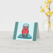 Music DJ Mixer School Band Cool Musician Art Karte (Gelbe Blume)