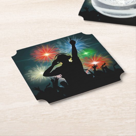 Music DJ Paper-Untersetzer Untersetzer (angewinkelt)