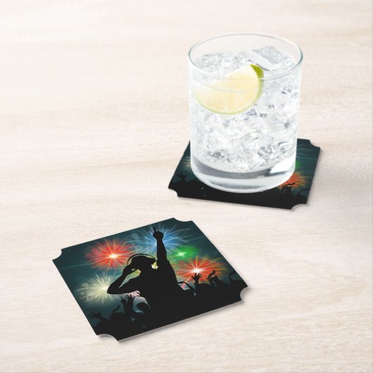 Music DJ Paper-Untersetzer Untersetzer (Vor Ort)