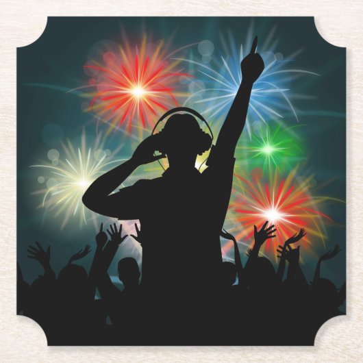 Music DJ Paper-Untersetzer Untersetzer (Vorderseite)