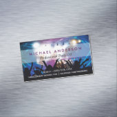 Music DJ Party Concert Planner - Modern stilvoll Magnetische Visitenkarte (Beispiel)