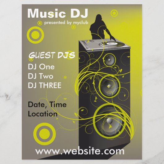 Music DJ Rave Flyer (Hinten)