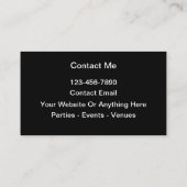 Music DJ Theme Cool Business Cards Visitenkarte (Rückseite)