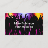 Music DJ Theme Cool Business Cards Visitenkarte (Vorderseite)