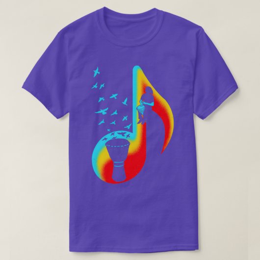 Music Djembe Player T-Shirt (Design vorne)