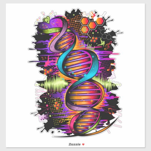 Music DNA Aufkleber (Blatt)