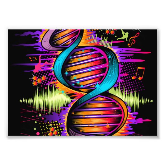 Music DNA Fotodruck (Vorne)