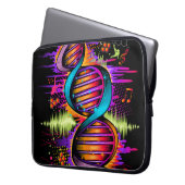 Music DNA Laptopschutzhülle (Vorderseite Links)