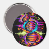 Music DNA Magnet (Vorderseite/Rückseite)