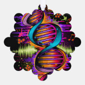 Music DNA Ornament Karte (Rückseite)