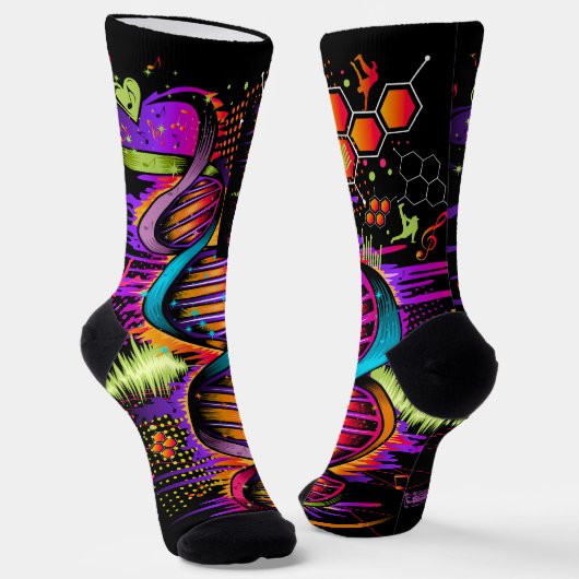 Music DNA Socken (Gewinkelt)