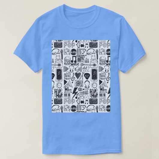 Music Doodles Graphic T-Shirt (Design vorne)