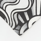 Music Doodles Vintager Hintergrund Fleecedecke (Ecke)