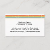 Music Drummer Visitenkarte (Rückseite)