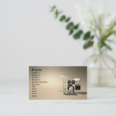 music_drums visitenkarte (Stehend Vorderseite)