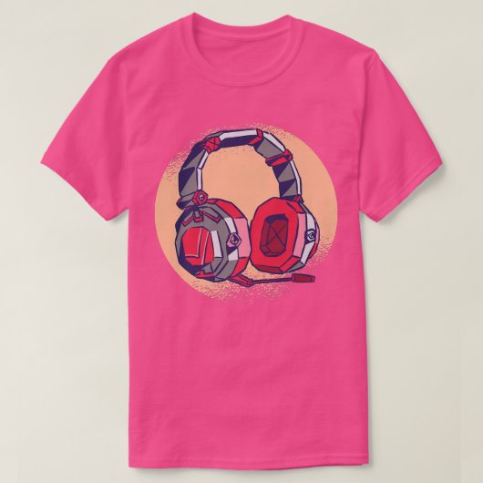 Music earphones cool  T-Shirt (Design vorne)