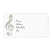 MUSIC Emerald and Diamond Treble Clef (Vorne)