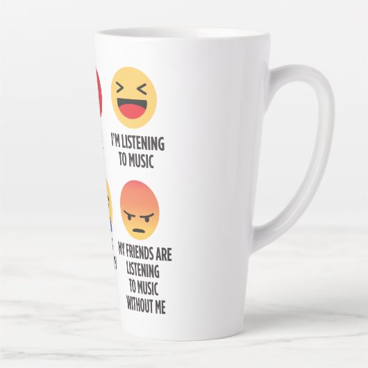 Music Emojis Milchtasse (Rechts)