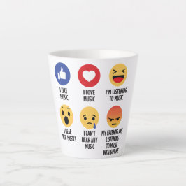 Music Emojis Milchtasse