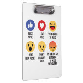 Music Emoticons Klemmbrett (Rechts)