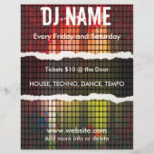 Music Equalizer Bars Flyer (Hinten)